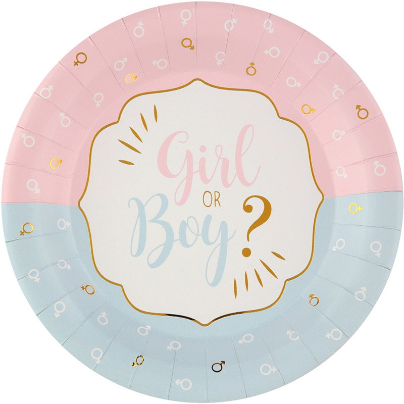 Girl or Boy - Tallrikar 10-pack