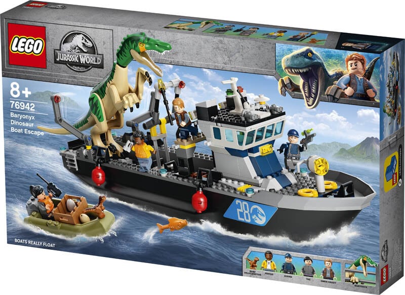 LEGO Jurassic World - Båtflykt med Baryonyx  8+
