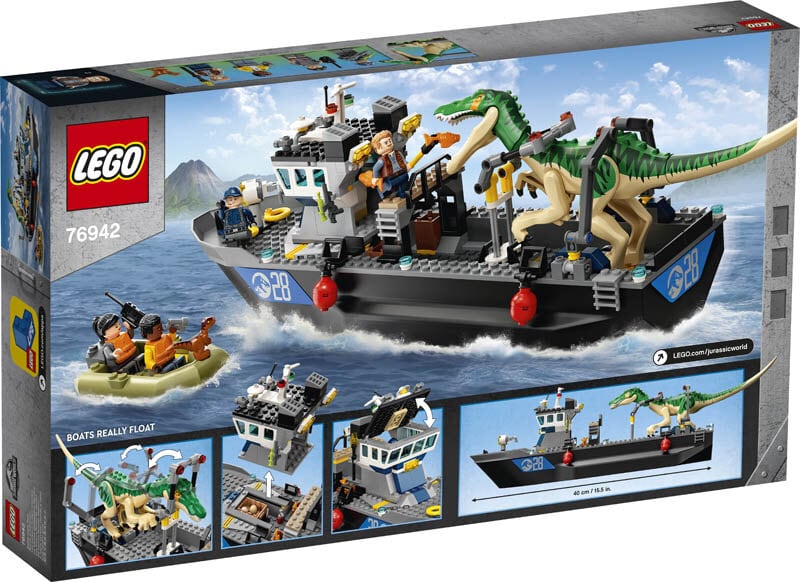 LEGO Jurassic World - Båtflykt med Baryonyx  8+