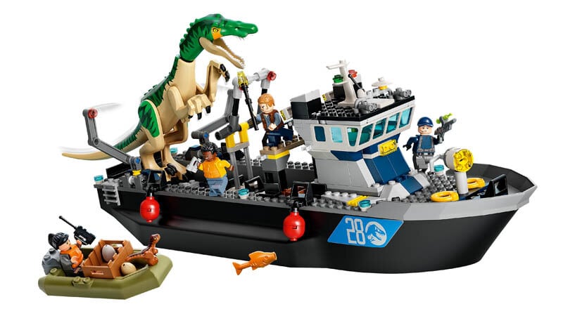 76942 LEGO Jurassic World Baryonyx Dinosaur Boat Escape Set 308 Pieces Age 8+