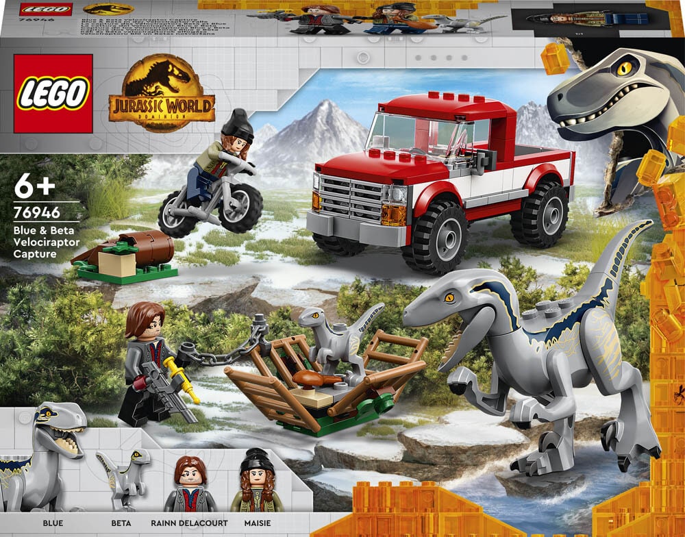 LEGO Jurassic World - Blue & Beta - Velociraptorinfångning 6+