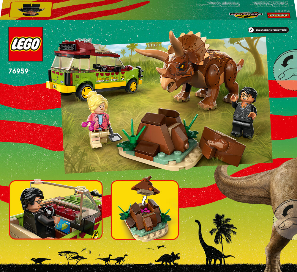 LEGO Jurassic World - Triceratopsforskning 8+