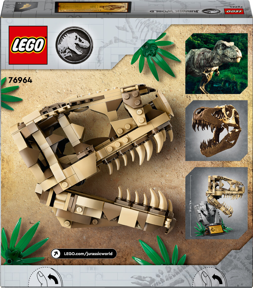 LEGO Jurassic World - Dinosauriefossiler: T-Rex skalle 9+