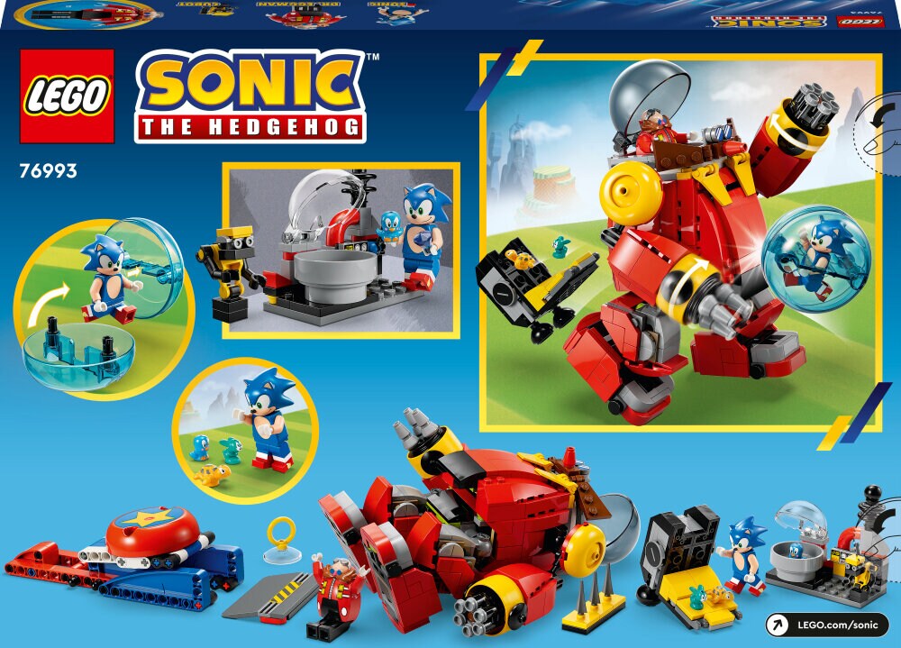 LEGO Sonic The Hedgehog - Sonic mot Dr. Eggmans dödsäggsrobot 8+