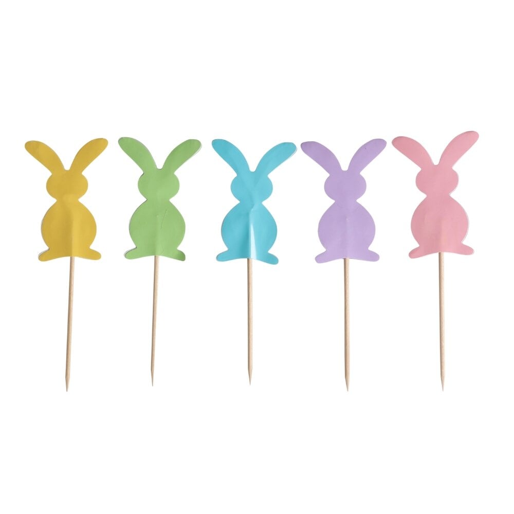 Cake Toppers Påskharar 10-pack