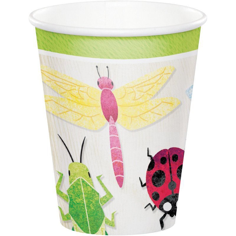 Birthday Bugs Pappmuggar 8-pack