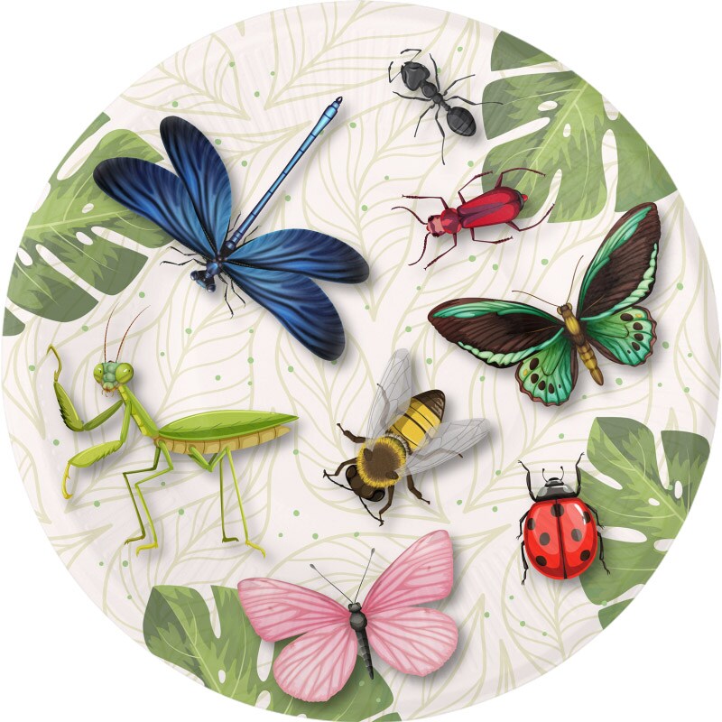 Birthday Bugs Tallrikar 8-pack