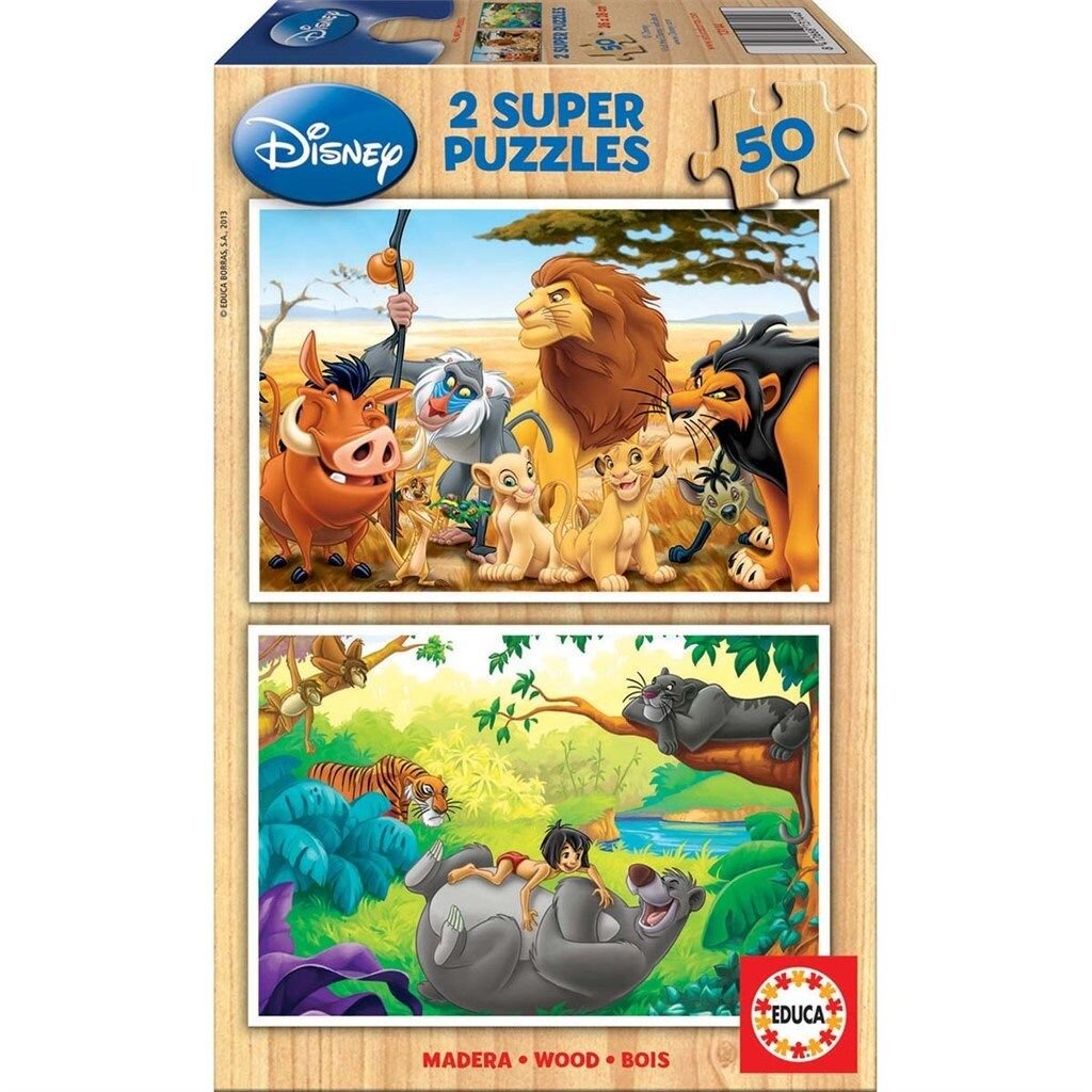 Educa Pussel - Disney djurvänner 2x50 bitar