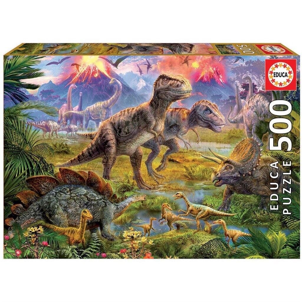 Educa Pussel - Dinosaurier på vandring 500 bitar