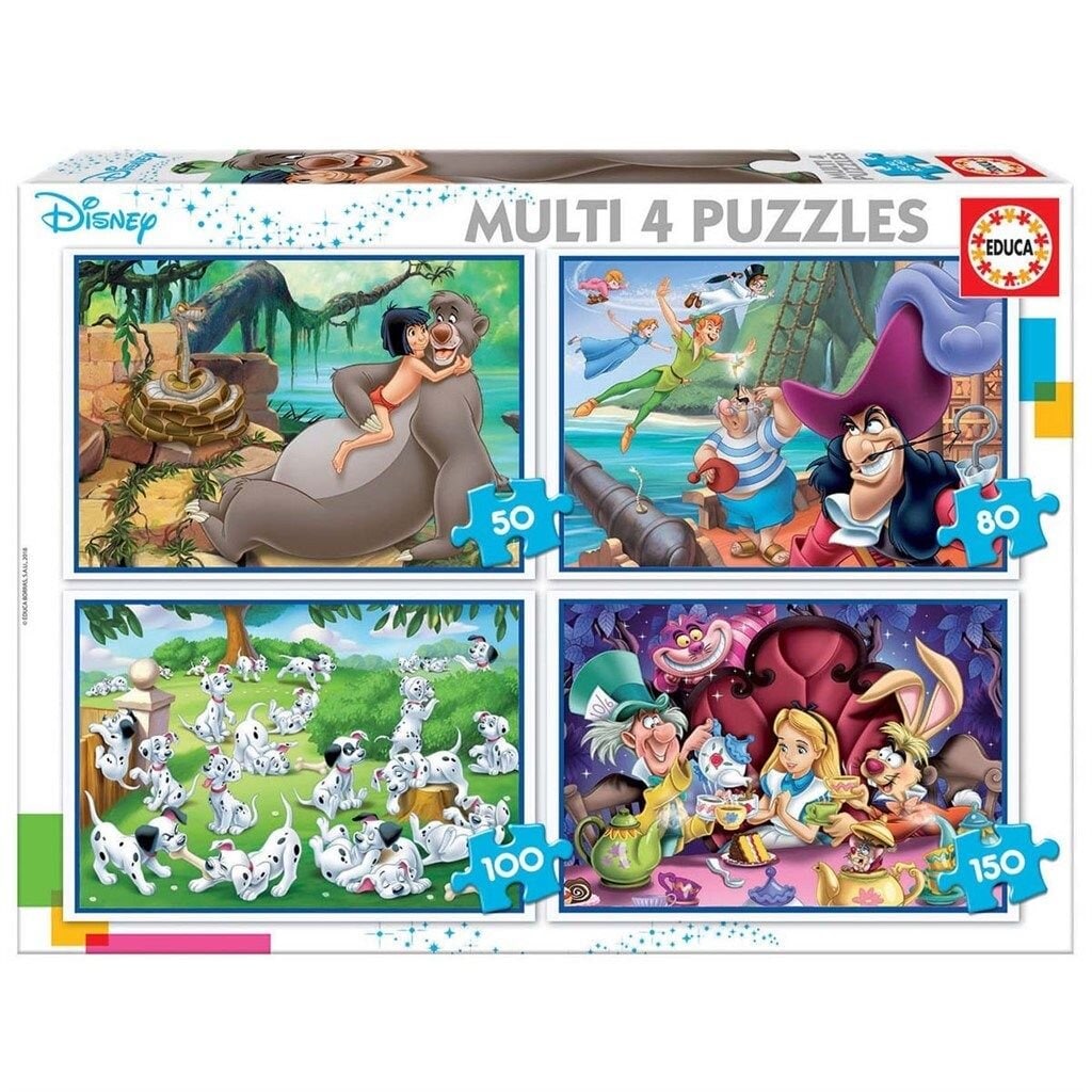 Educa Pussel - Disney Classics 4-pack 50-150 bitar