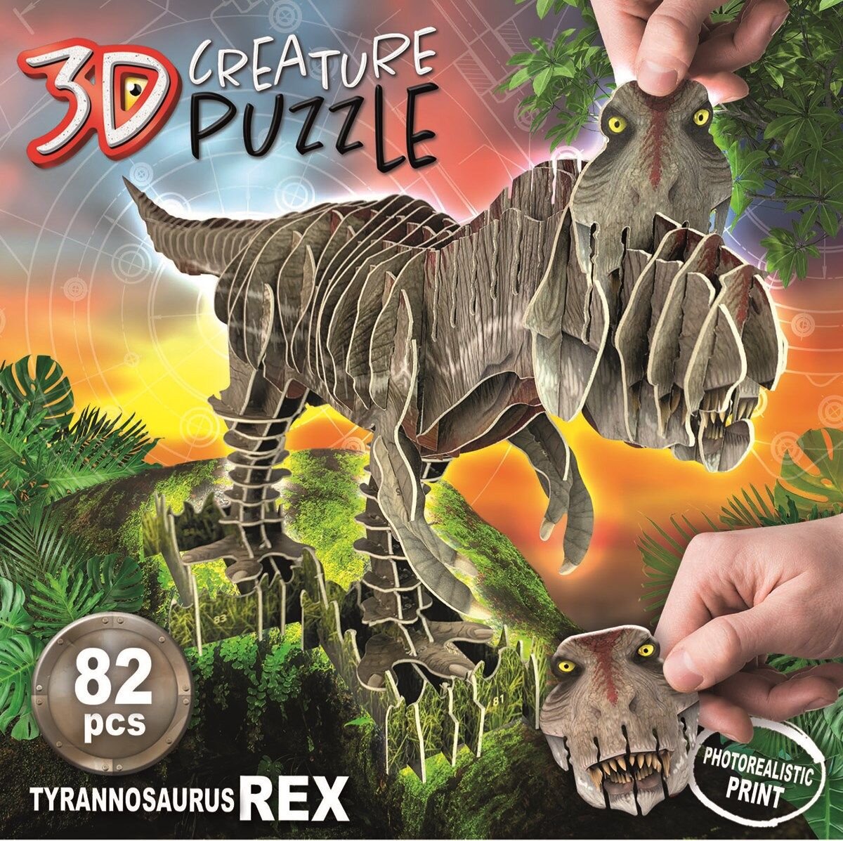 Educa 3D Pussel, T-Rex 82 bitar