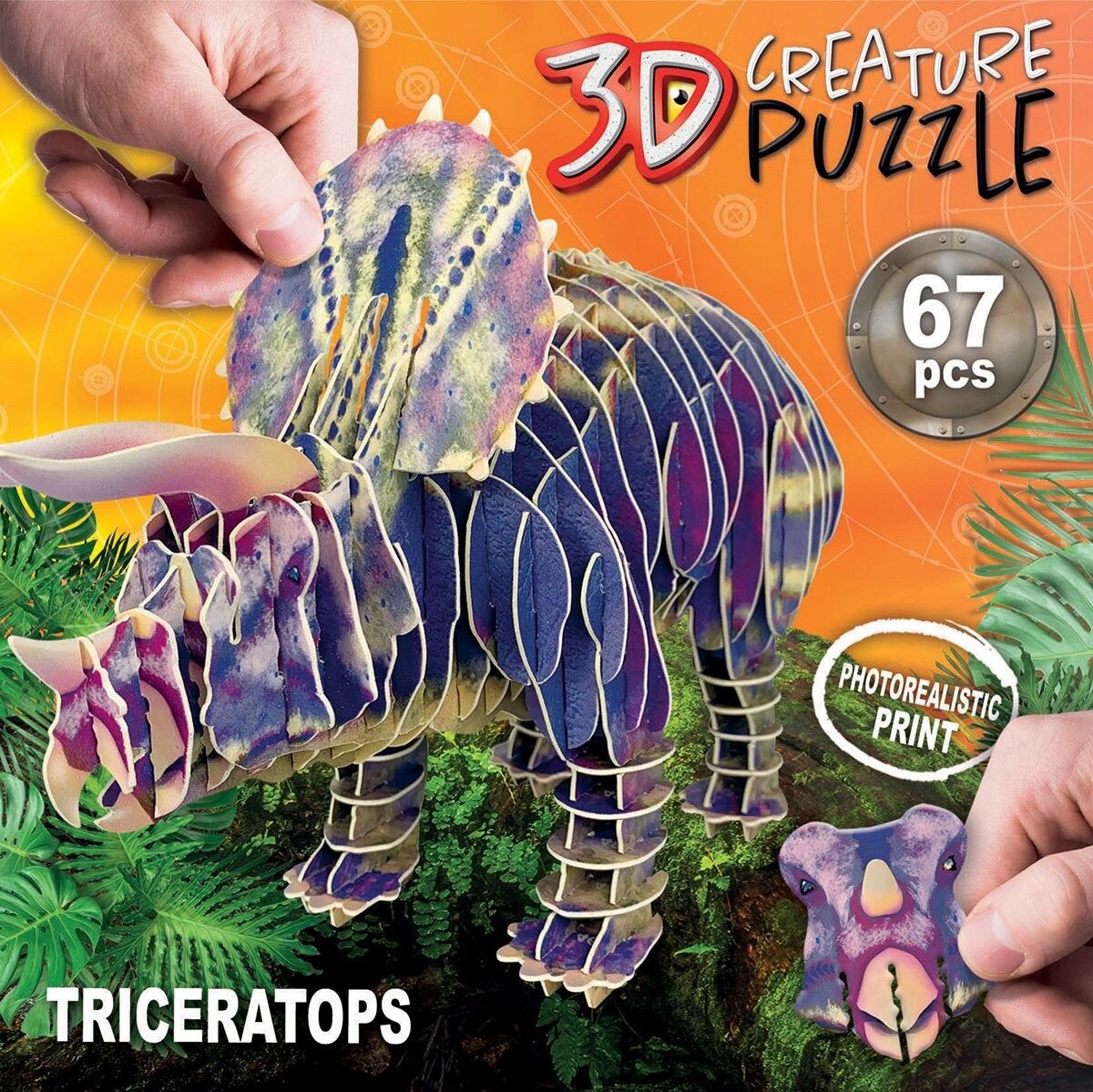 Educa 3D Pussel - Triceratops 67 bitar