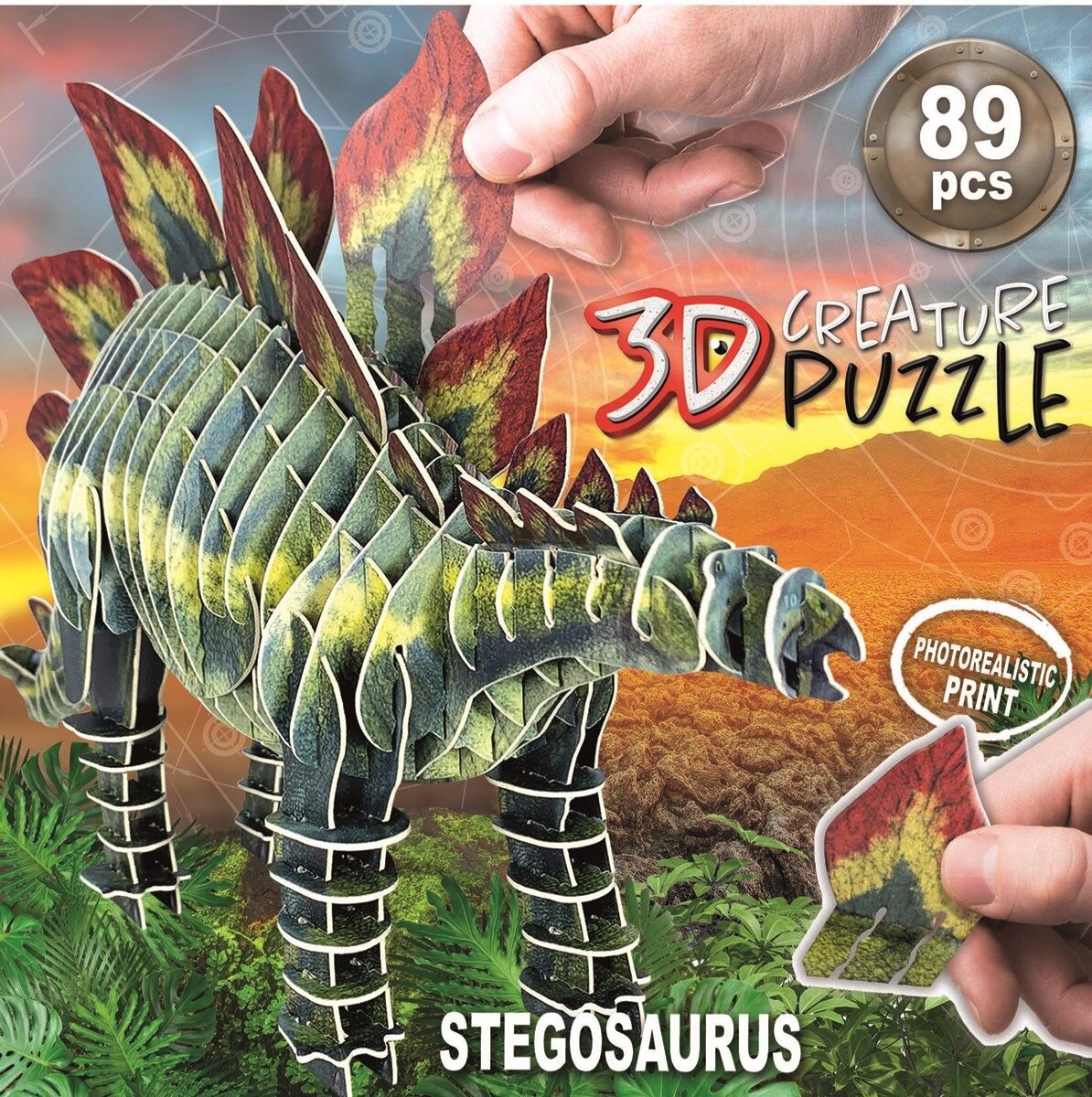 Educa 3D Pussel - Stegosaurus 89 bitar