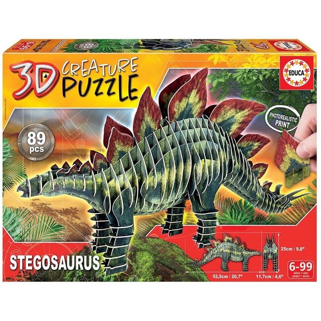 Educa 3D Pussel - Stegosaurus 89 bitar