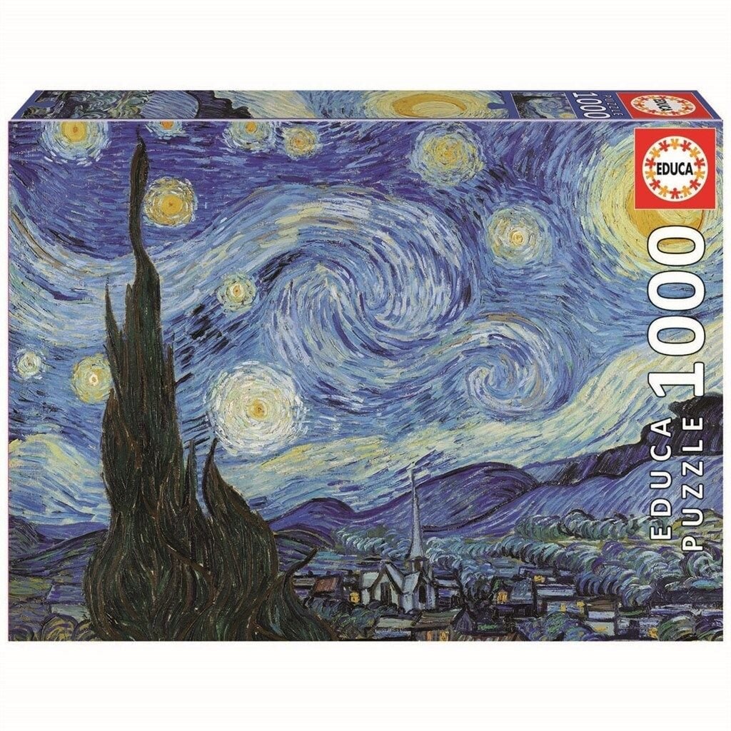 Educa Pussel - The Starry Night, Vincent van Gogh 1000 bitar