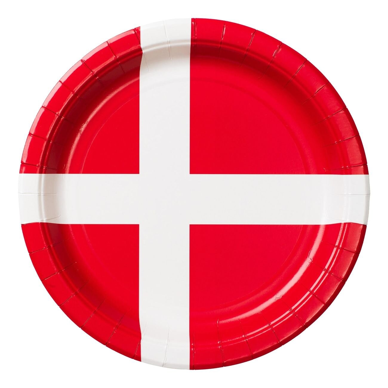 Tallrikar Danska Flaggan 8-pack