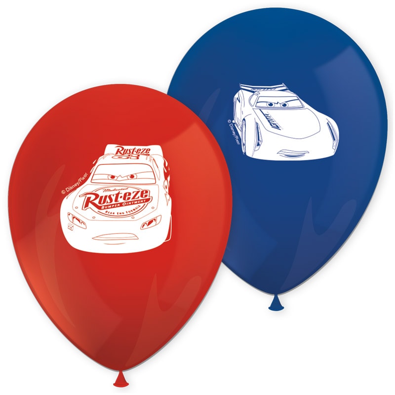 Disney Bilar - Ballonger 8-pack