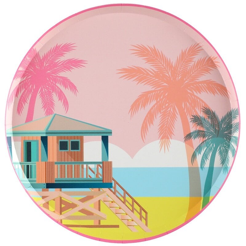 Miami Beach - Talllrikar 10-pack