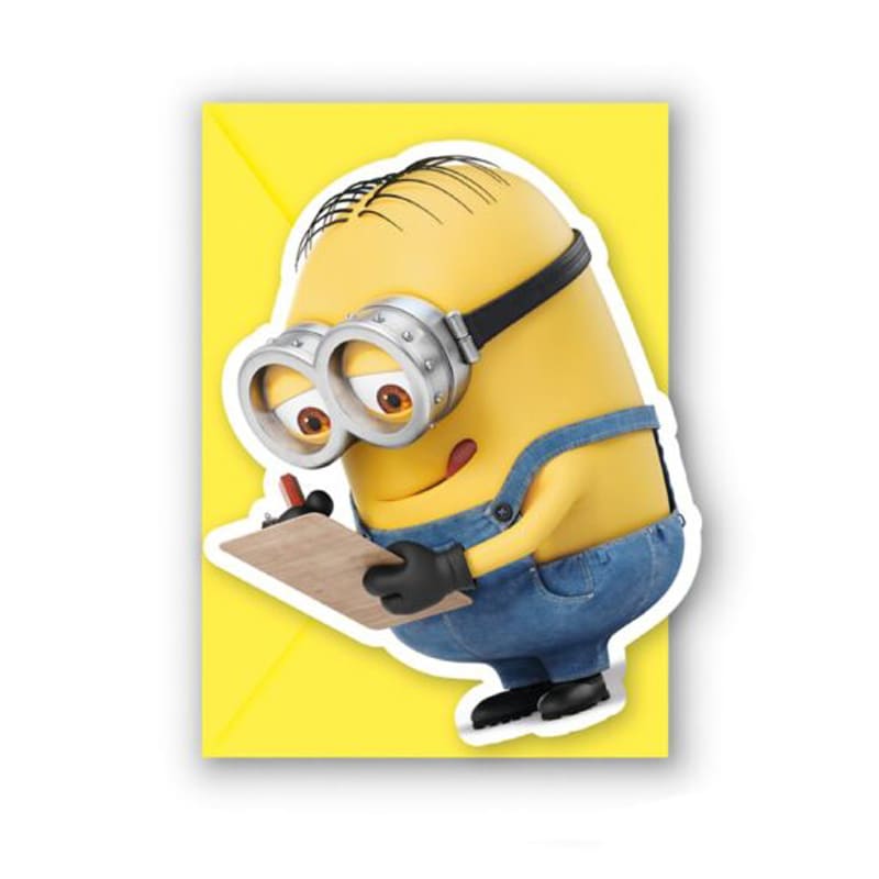 Minions - Inbjudningskort med kuvert 6-pack