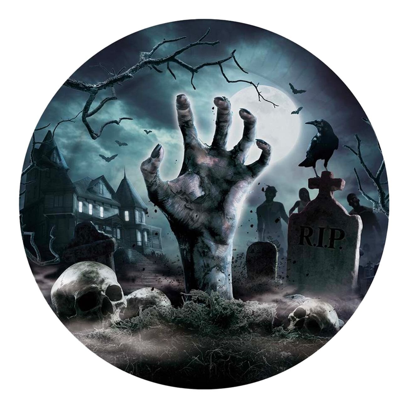 Halloween Cementary - Tallrikar 6-pack