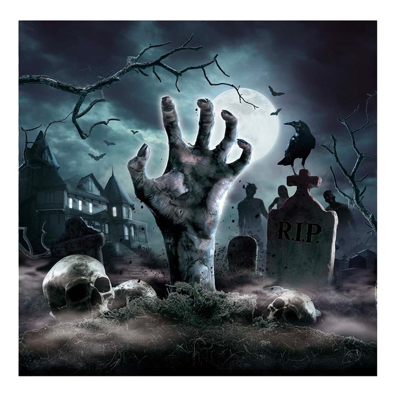 Halloween Cementary - Servetter 12-pack