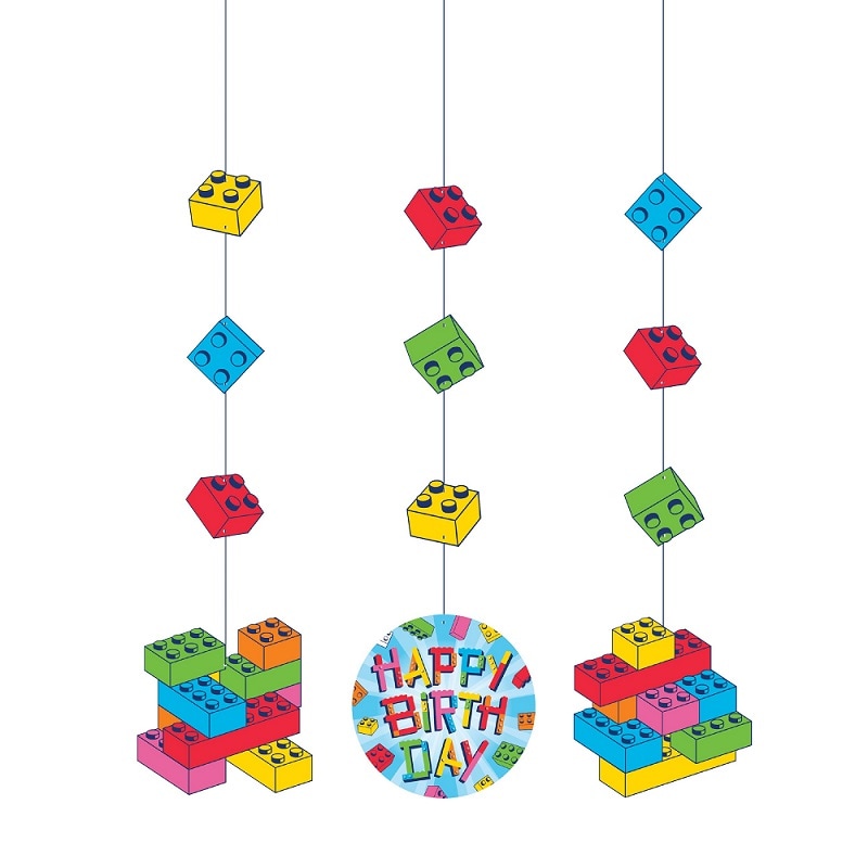 Block Party - Hängande dekorationer 3-pack