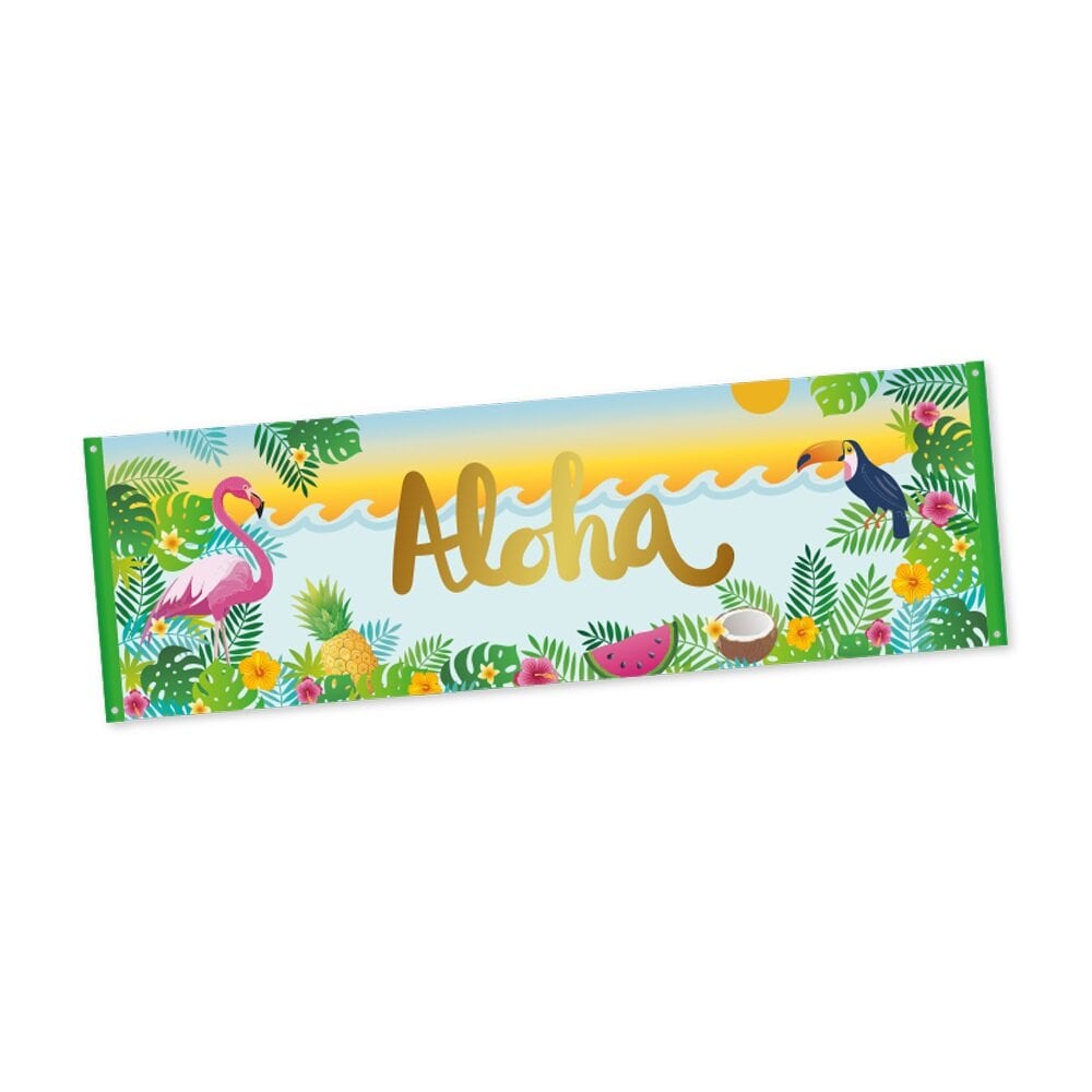 Aloha Dekorations banner i tyg 230 cm