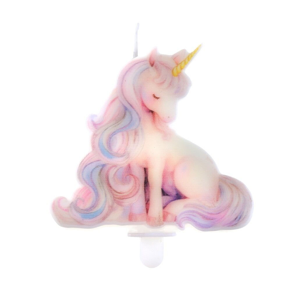 Magical Unicorn Tårtljus 7 cm