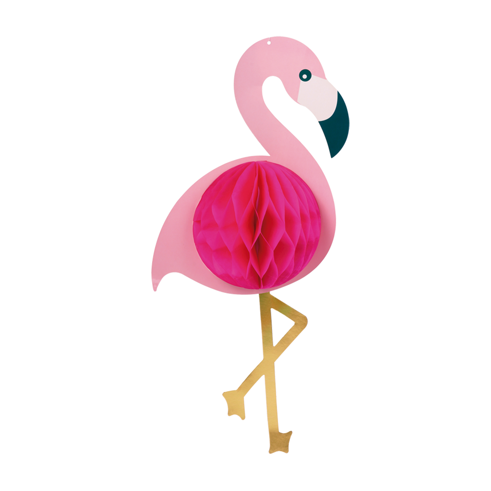 Hängande Flamingo Honeycomb 52 cm