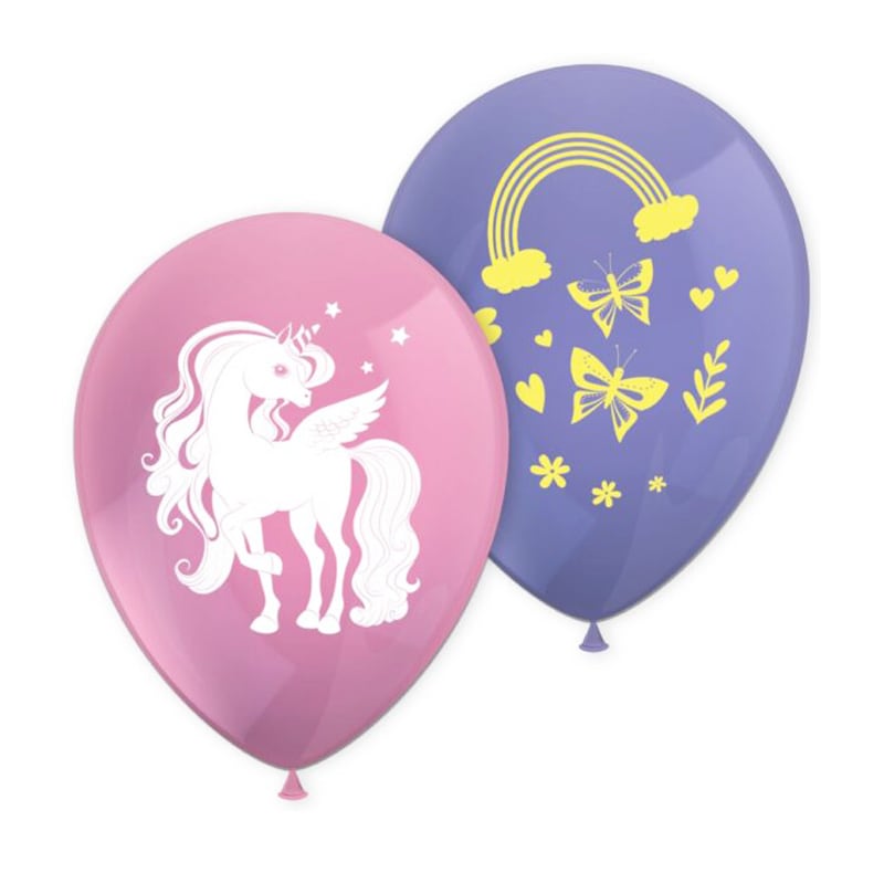 Unicorn Rainbow - Ballonger 8-pack