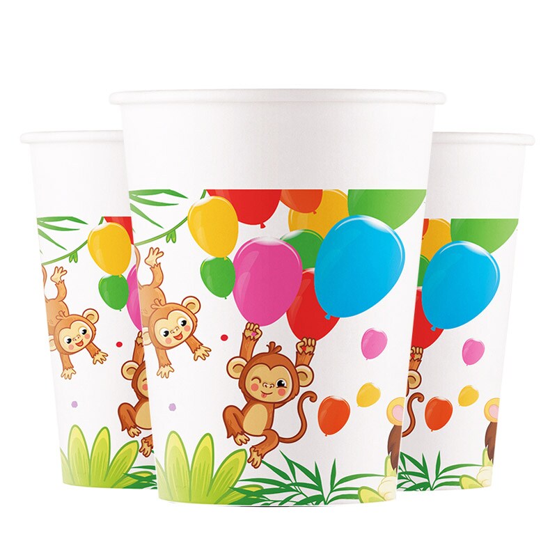 Jungle Balloons - Pappmuggar 8-pack