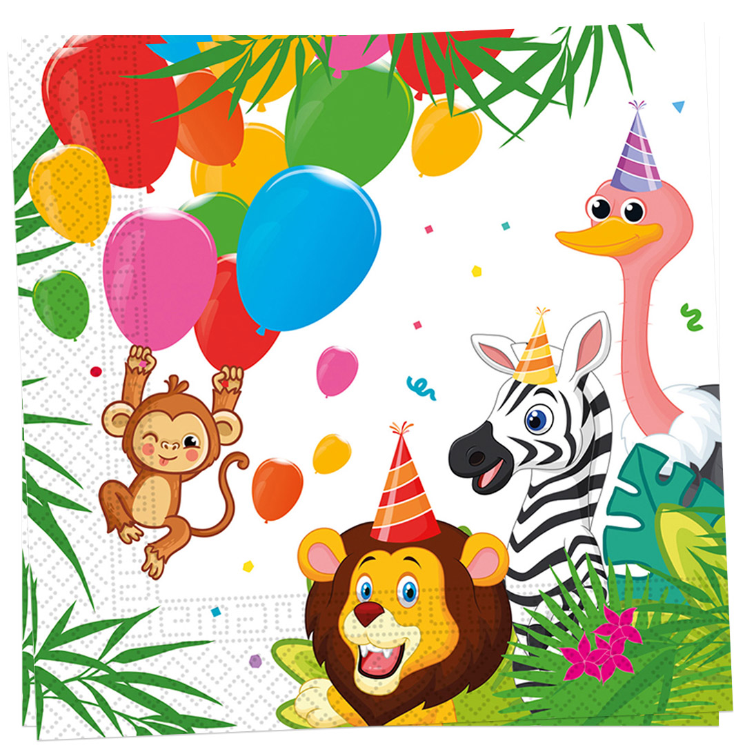 Jungle Balloons - Servetter 20-pack