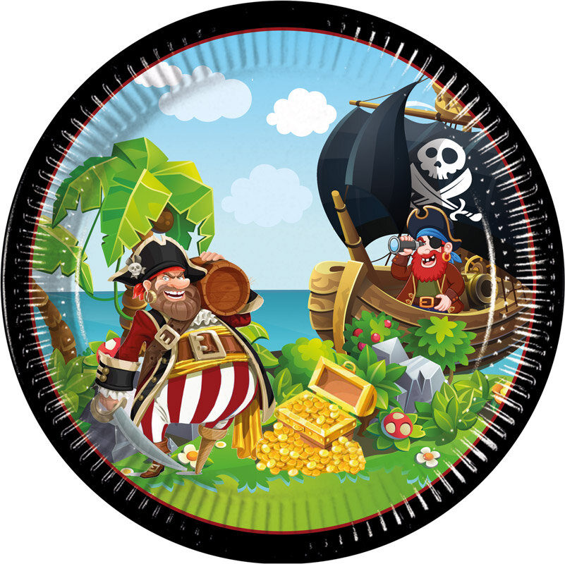 Pirates Island - Tallrikar 8-pack