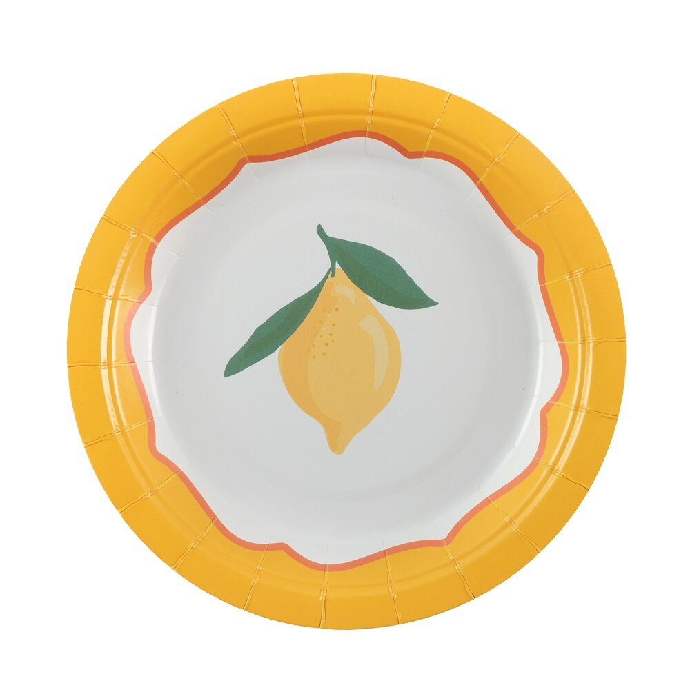 Assietter med Citroner 6-pack