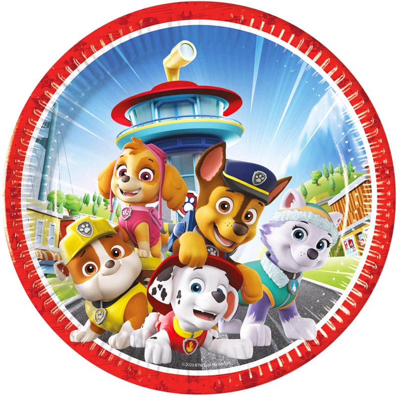 Paw Patrol Rescue Heroes - Tallrikar 8-pack