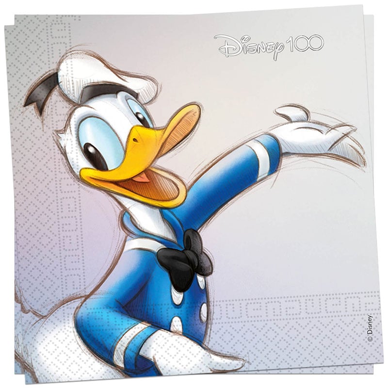 Disney 100 Anniversary - Servetter Donald 20-pack