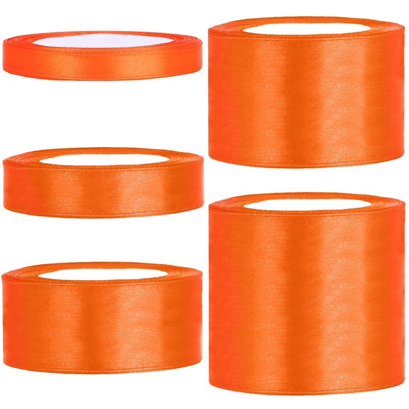 Satinband, Orange 25 meter