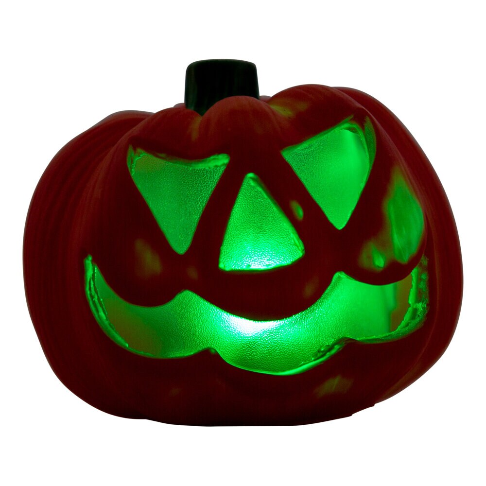 Lysande Halloweenpumpa med färgskiftande ljus