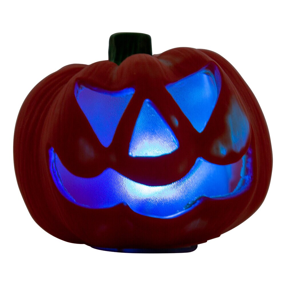 Lysande Halloweenpumpa med färgskiftande ljus