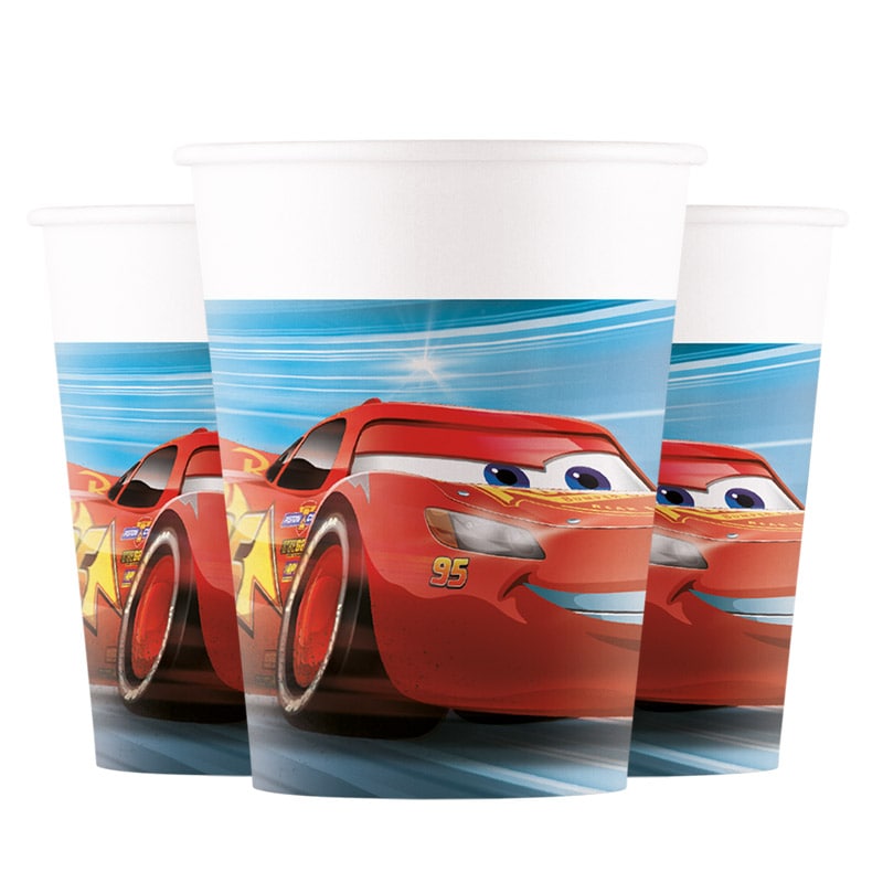 Disney Bilar - Pappmuggar 8-pack