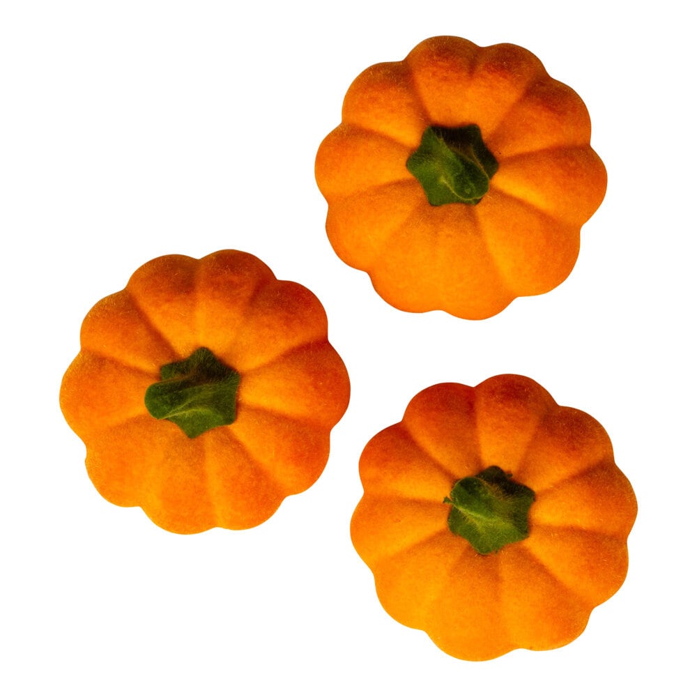 Dekorationspumpor med sammetslen yta 3-pack