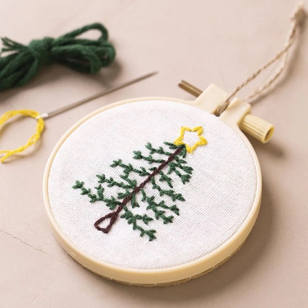 Mini DIY Broderi - Julgran