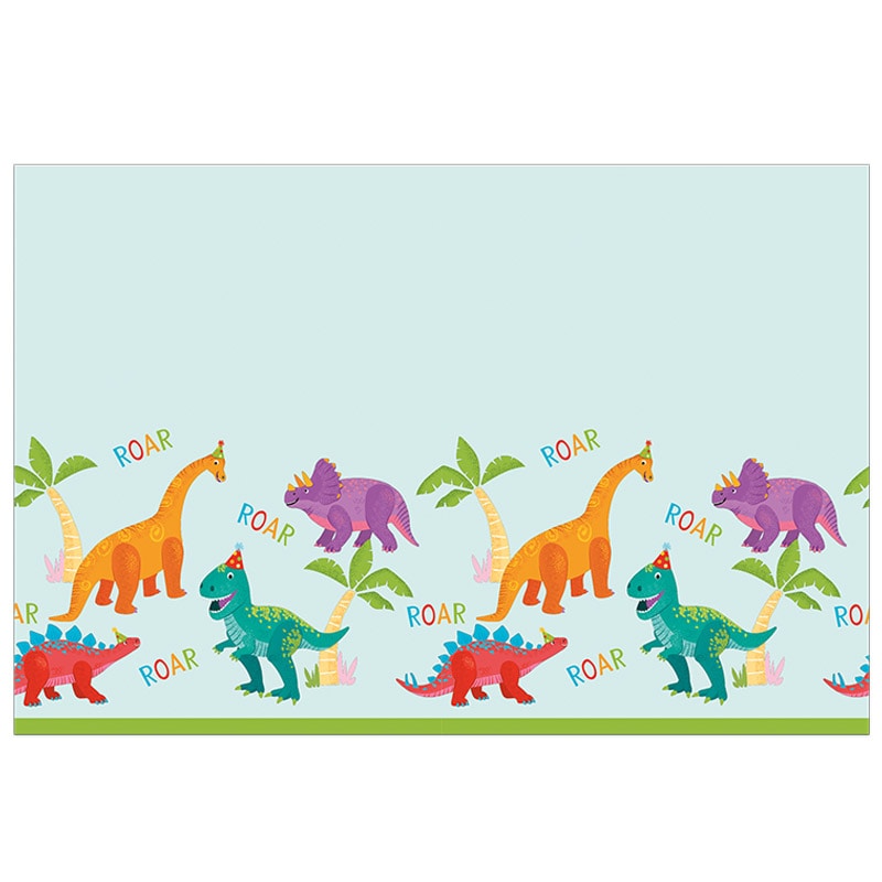 Dino Party Bordsduk 120 x 180 cm