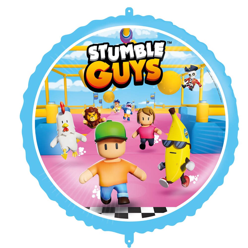 Stumble Guys - Folieballong med ballongvikt