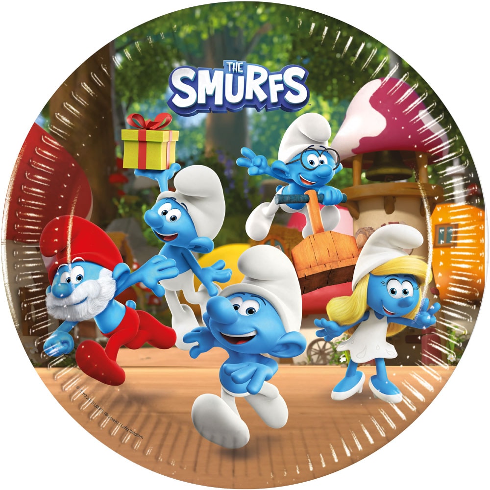Smurfarna Tallrikar 8-pack
