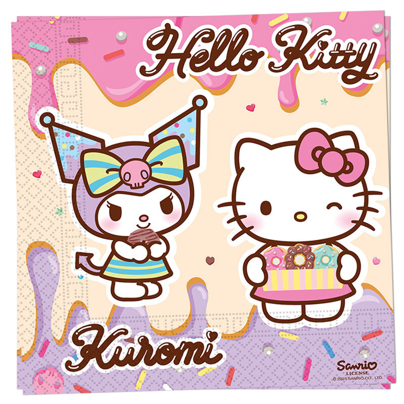 Hello Kitty & Kuromi - Servetter 20-pack
