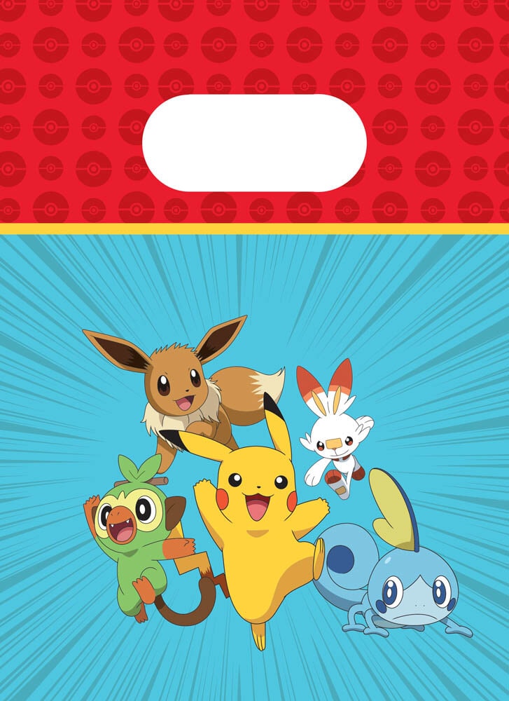 Pokémon - Kalaspåsar av papper 4-pack