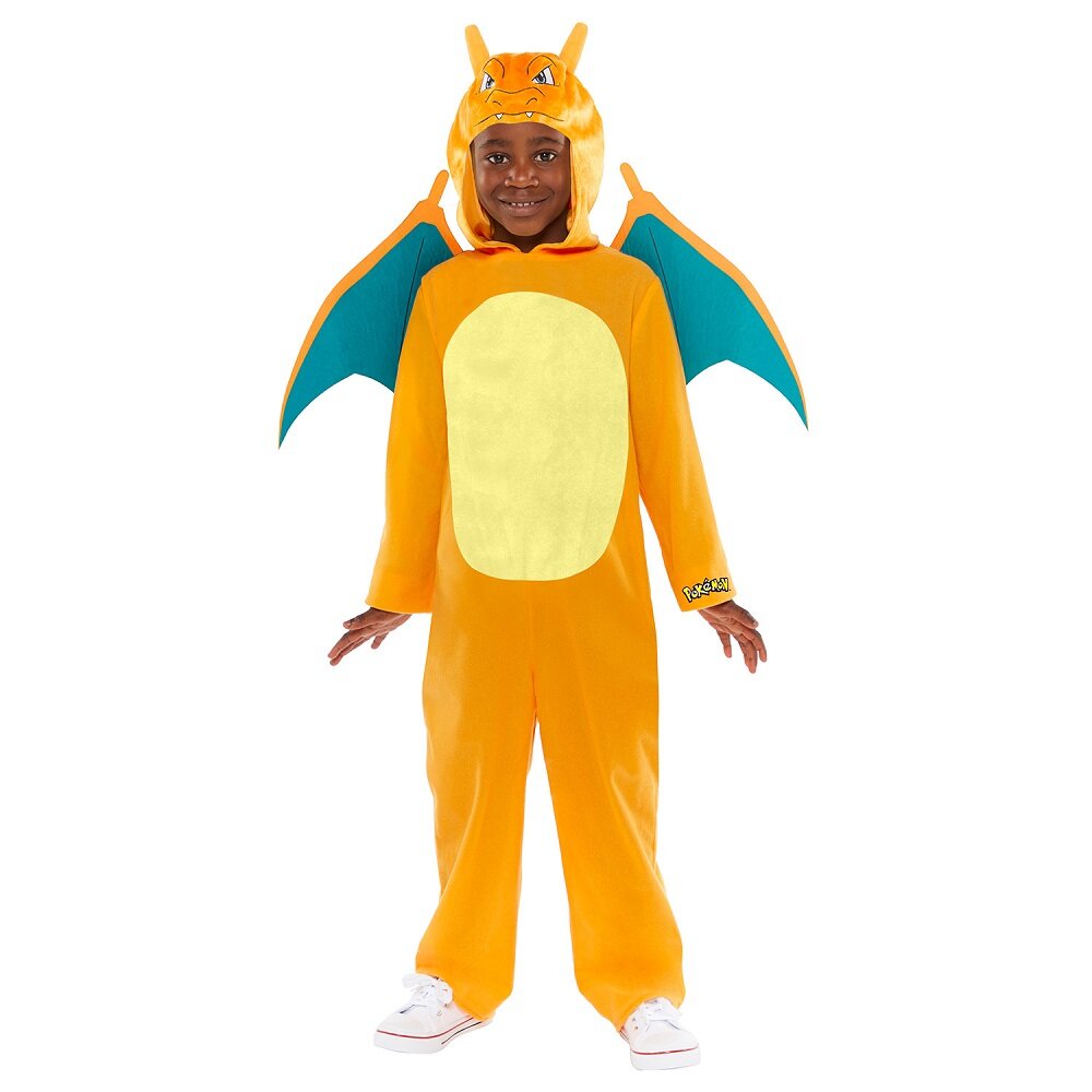 Pokémon Charizard Jumpsuit Maskeraddräkt Barn 6-8 år (116-128 cm)