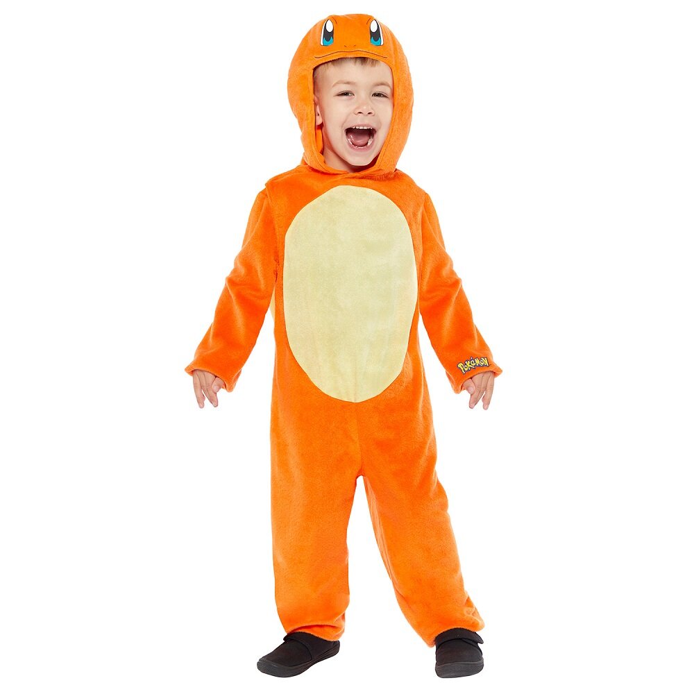 Pokémon Charmander Jumpsuit Maskeraddräkt Barn 4-6 år (104-116 cm)