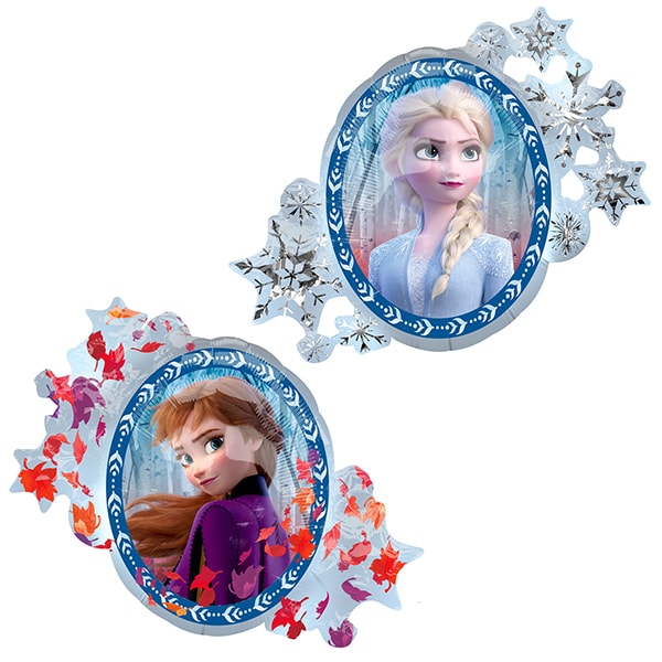 Frost 2, Folieballong Elsa och Anna supershaped 76 cm